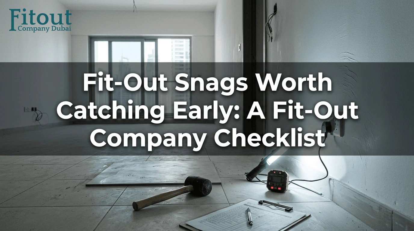 Fit out snags worth catching early a fit out company checklist